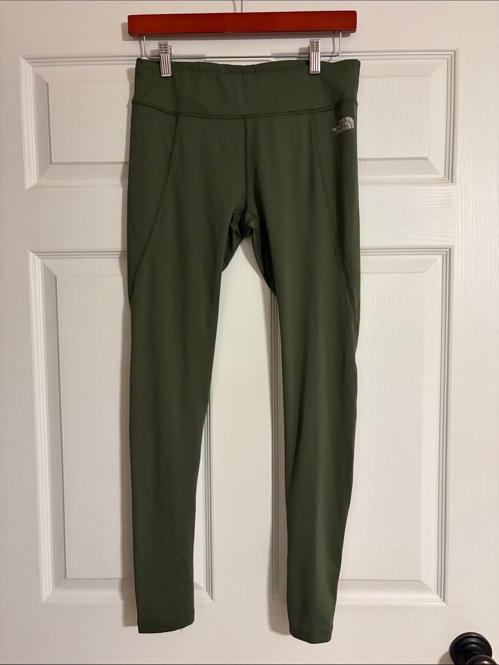 The North Face Olive Green High Rise Activewear Leggings Size M